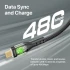 Promate TransLine-CC Type-C Cable, Ultra-Fast 60W Power Delivery Type-C Cable